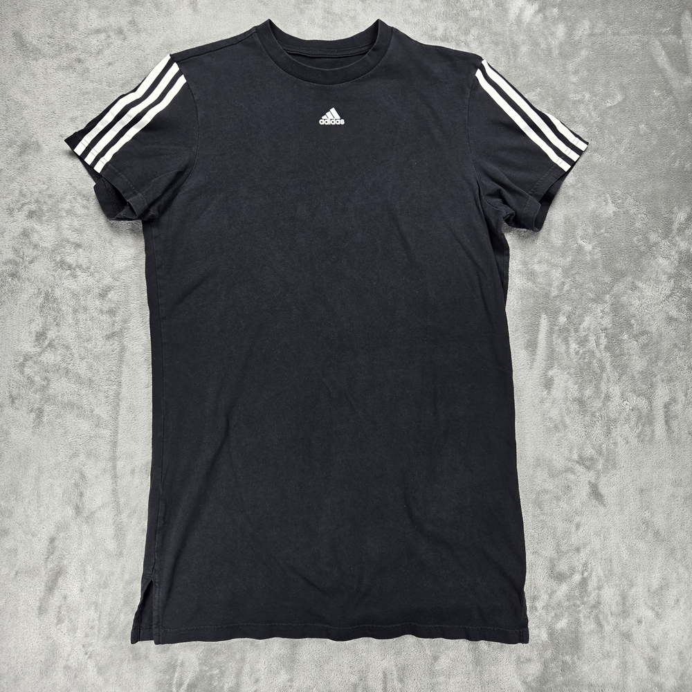 Adidas Women's Black Dress White Stripes Size Medium